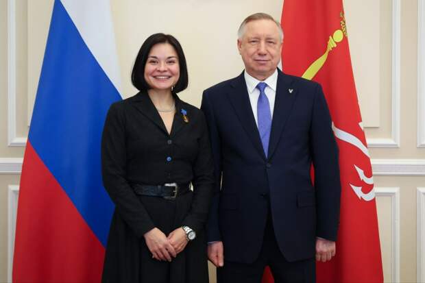 Смольный: Ксении Шойгу вручили медаль за заслуги перед Петербургом