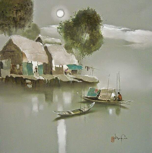 Творчество вьетнамского художника Данг Ван Кана (Dang Van Can)