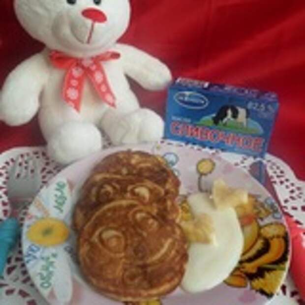 Оладьи с яблоком и бананом
