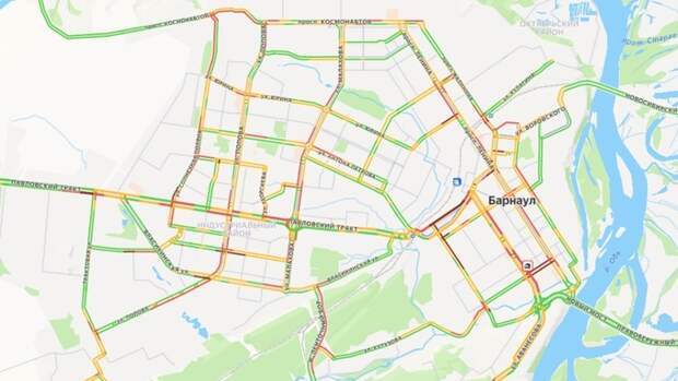 Пробки сковали дороги вечернего Барнаула. Куда не стоит ехать