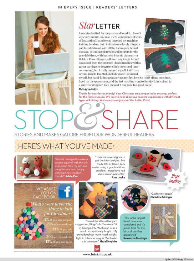 Lets Knit Single Issue Xmas Spec №14 2014 - 紫苏 - 紫苏的博客 Lets Knit Single Issue Xmas Spec №14 2014 - 紫苏 - 紫苏的博客