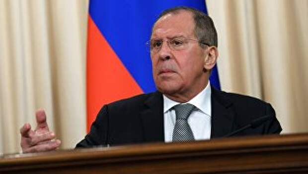 Министр иностранных дел России Сергей Лавров во время встречи с министром иностранных дел Великобритании Борисом Джонсоном. 22 декабря 2017