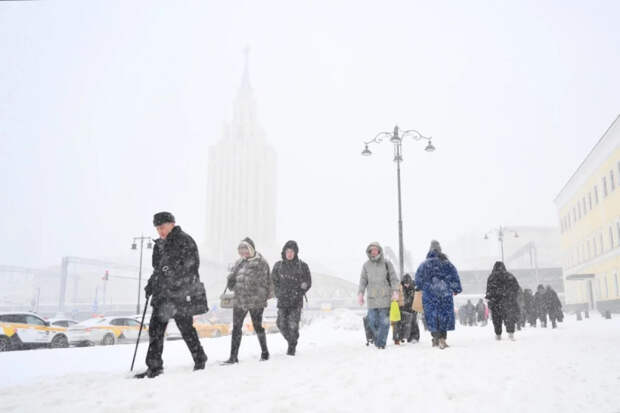 Циклон «Валли» с рекордными снегопадами покинул Москву