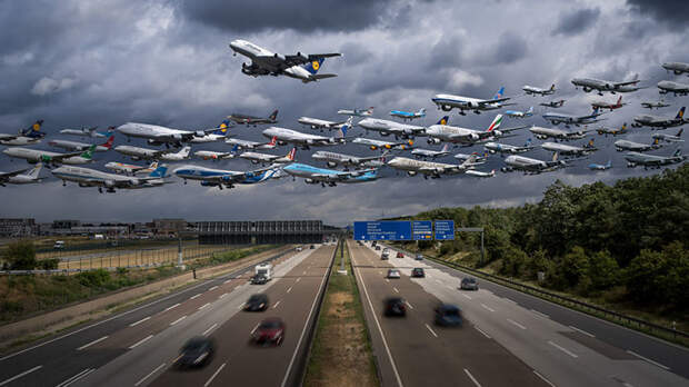 11. Франкфурт-на-Майне (FRA) аэропорты мира, самолеты, фотограф Майк Келли, фотографии самолетов
