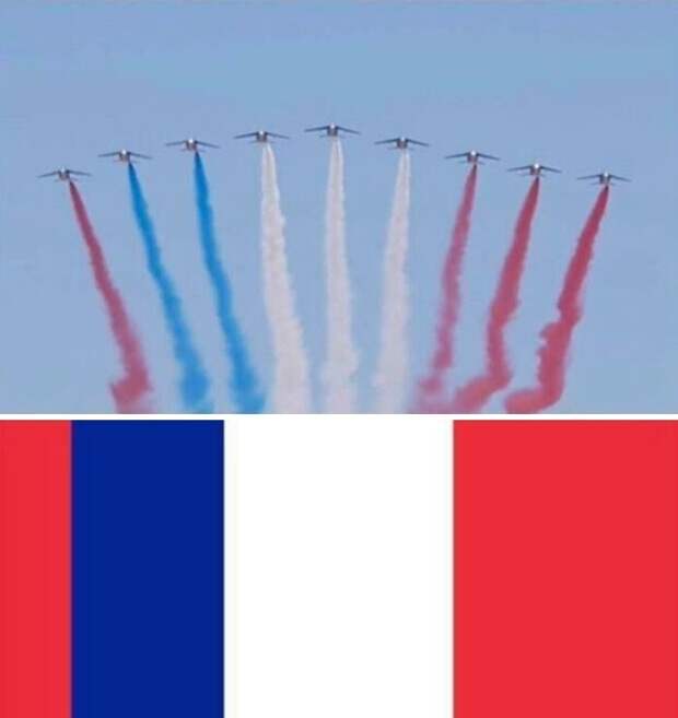 7. Флаг страны по версии ВВС Франции