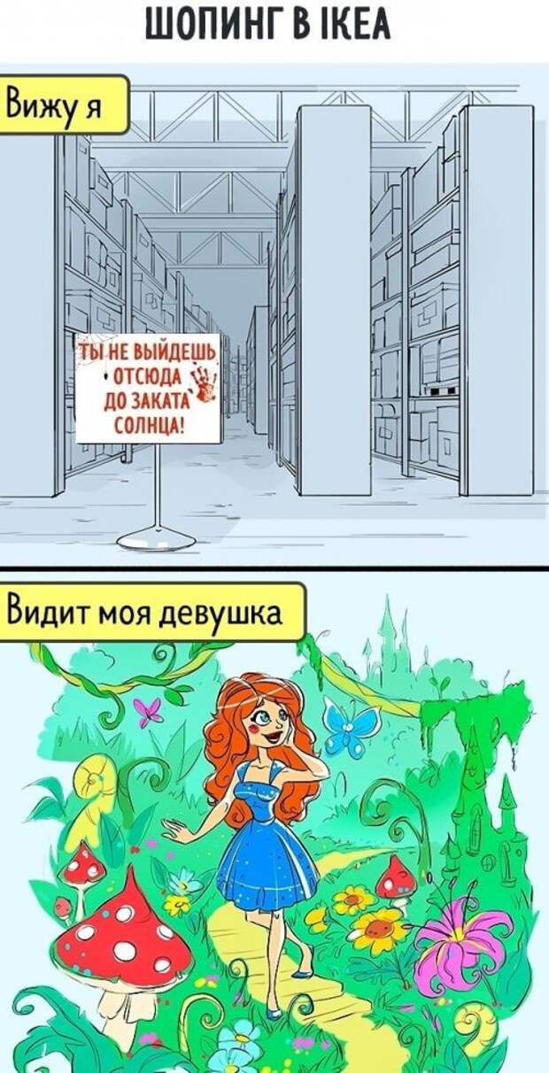Мир глазами мужчин и женщин (12 фото)
