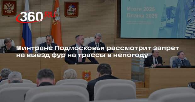 Минтранс Подмосковья рассмотрит запрет на выезд фур на трассы в непогоду