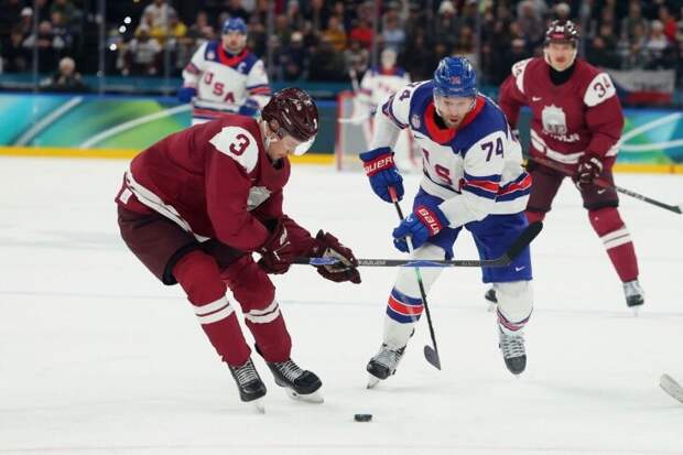 США разгромили Латвию на Олимпиаде-2026 со счётом 5:1