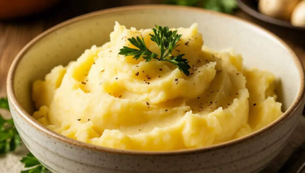 Никаких молока и масла: в горячее пюре кладу одно сырое яйцо — бабуля из деревни шепнула рецепт воздушной картошки