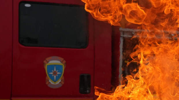 Газораспределитель загорелся около Алушты в Крыму