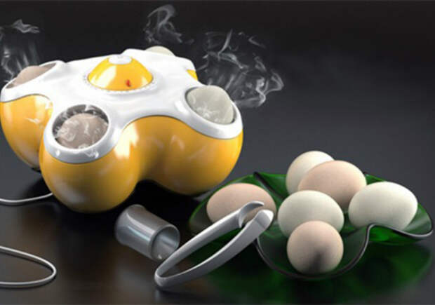 Специальная паровая машина, рассчитанная на 4 яйца, которая быстро и легко отварит их.