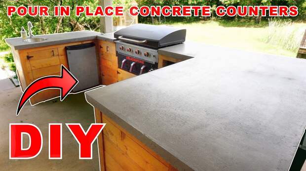 DIY CONCRETE COUNTERTOPS | OUTDOOR KITCHEN UPDATE | MODERN BUILDS