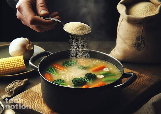 Манка сделает ваш суп гуще и нежнее / Изображение: дзен-канал technotion