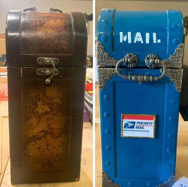 Яркое преображение почтового ящика. 