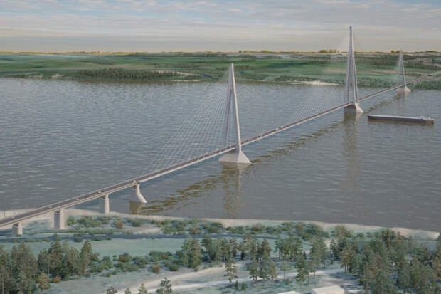 Проект моста через Лену 