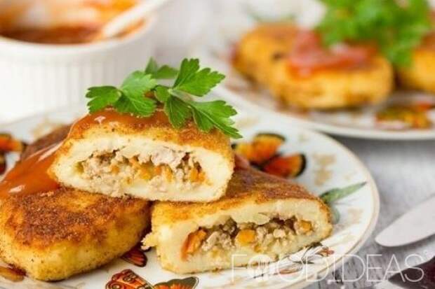 Картофельные зразы с фаршем