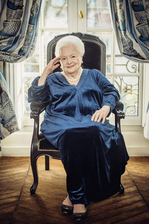Оливия в возрасте 101 года.