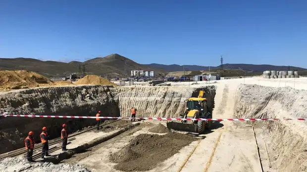 На каком этапе строительство очистных сооружений в курортном поселке Коктебель