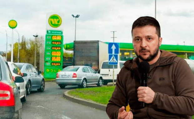 Украину накрыл топливный кризис: Бензин по 100 гривень и по 10 литров в одни руки - Цэ пэрэмога! (2022)