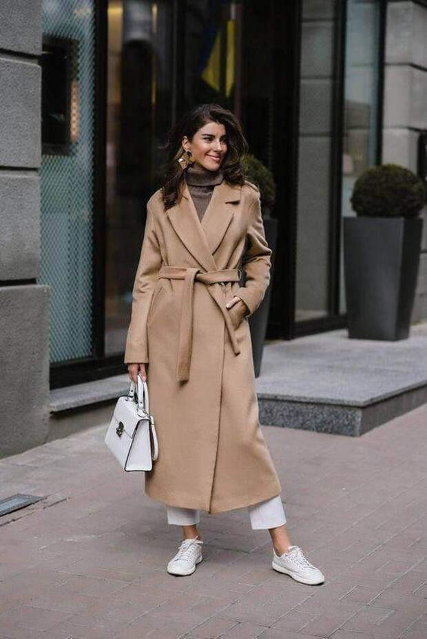 Как модно носить пальто