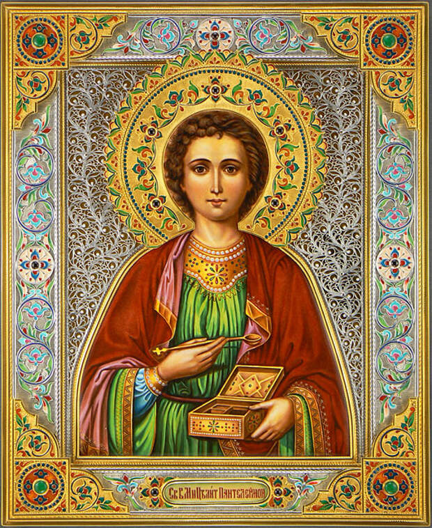 Святой Пантелеймон-целитель. Икона