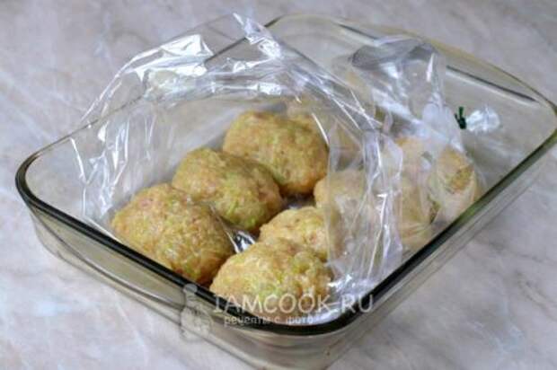 ПП куриные котлетки с кабачком в духовке.. Куриные котлеты с кабачком в духовке 05
