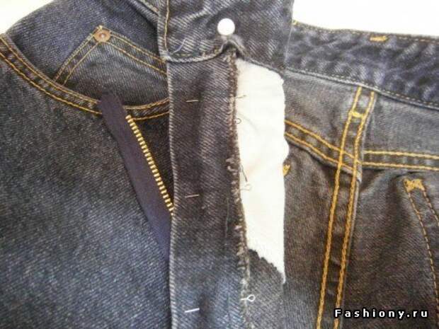 Как заменить молнию в джинсах 3