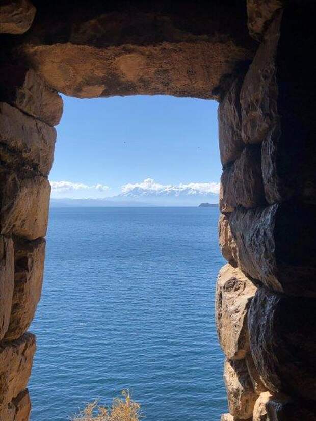 A look through an ancient Aymara window on Sun Island (Adam Clark)