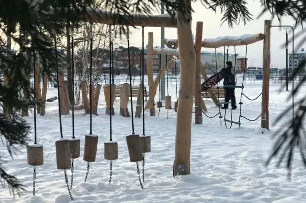 Прибрежный парк в Тарко-Сале обзаведётся детским комплексом и лаунж-зоной
