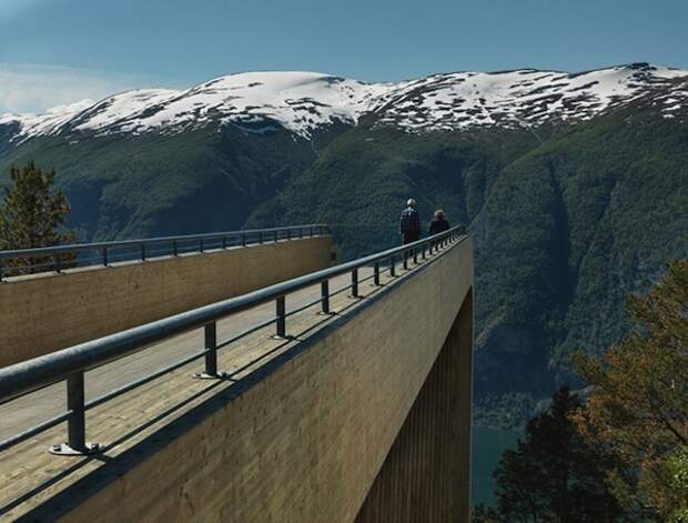 Aurland Lookout: полёт над горами в Норвегии