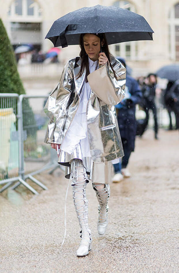 КАК ВЫГЛЯДЕТЬ СТИЛЬНО В ДОЖДЬ - УЧИМСЯ У ГЕРОЕВ STREET STYLE-ХРОНИКИ - ФОТО