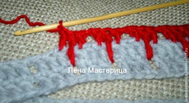 Шапка и снуд-воротник «Красная дымка»