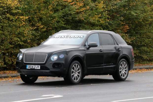 Шпионские фотографии кроссовера Bentley, 6.0 литров W12