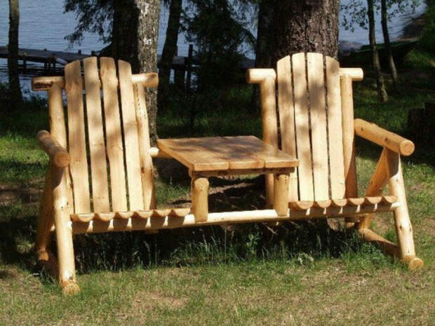 Стулья и столик из дерева. | Фото: Decoratorist. Стулья и столик из дерева. | Фото: Decoratorist.