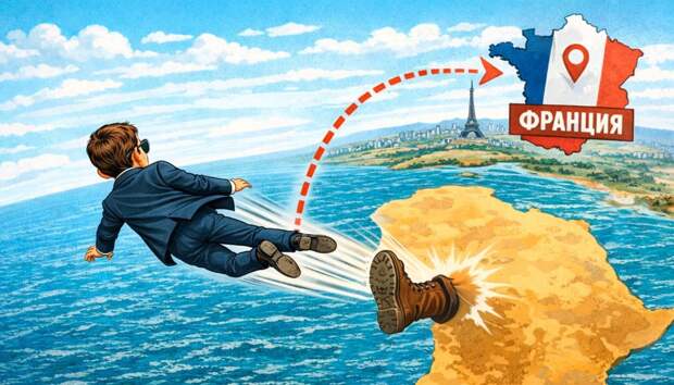 На закате президентского срока Макрон решил спародировать Трампа