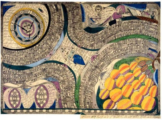 Собор Святой Марии, Гигантский виноград, 1915 год. Автор: Adolf Wolfli.