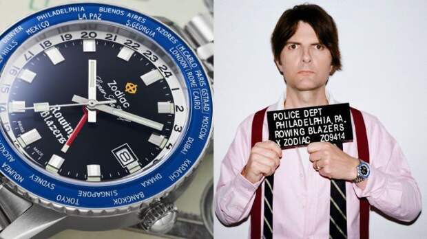 Zodiac x Rowing Blazers Super Sea Wolf Watch featuring Adam Scott