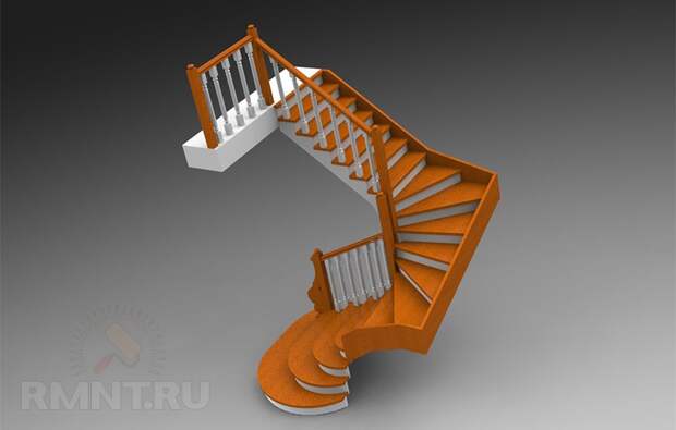 3D проект лестницы