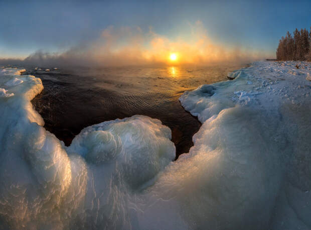 Ладожское озеро. зима, красота России