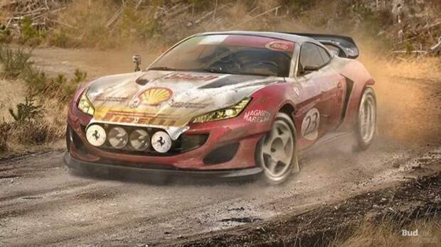 Ferrari Portofino Rally Car wrc, авто, автодизайн, автомобили, ралли, спорткары, суперкары, фантазия