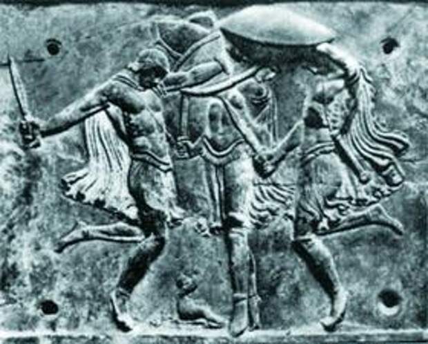 Пирриха - античный мимческий военный танец. В Спарте, где возникла пирриха, этому танцу учили с раннего детства.