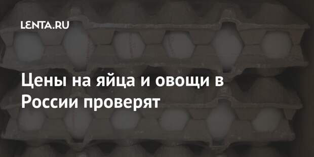 Цены на яйца и овощи в России проверят