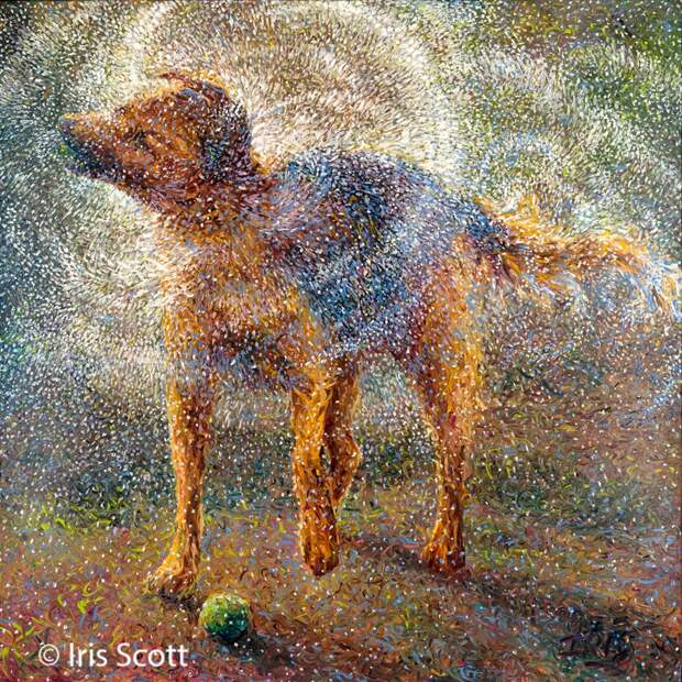 Пальцы вместо кисти художницы Айрис Скотт (Iris Scott) Пальцы вместо кисти художницы Айрис Скотт (Iris Scott)
