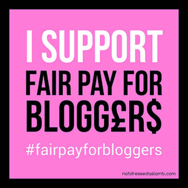Fair Pay For Bloggers button