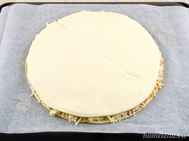 Пирог «Солнце» с сыром — 6 шаг