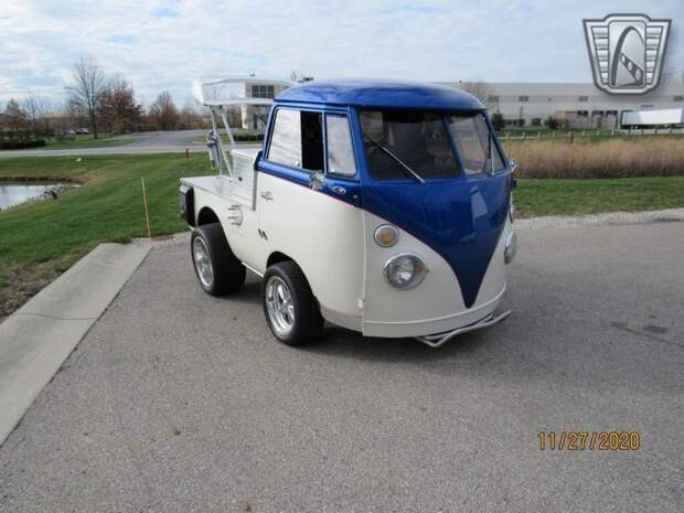 Очень мощный грузовичок, созданный из минивэн Volkswagen T1