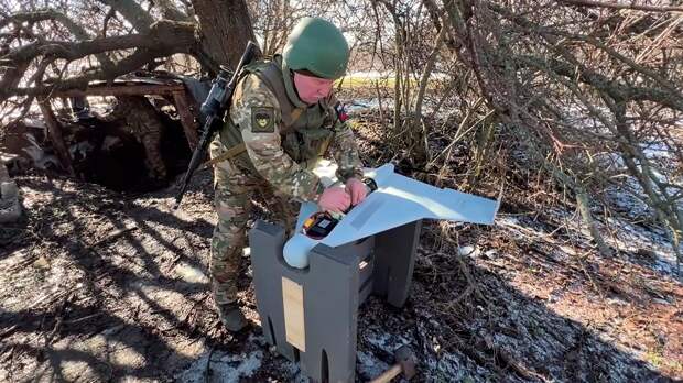Расчет боеприпаса «Куб» уничтожил украинский пункт управления БПЛА