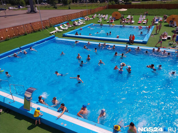 В Красноярске заработал новый комплекс крытых и уличных бассейнов
