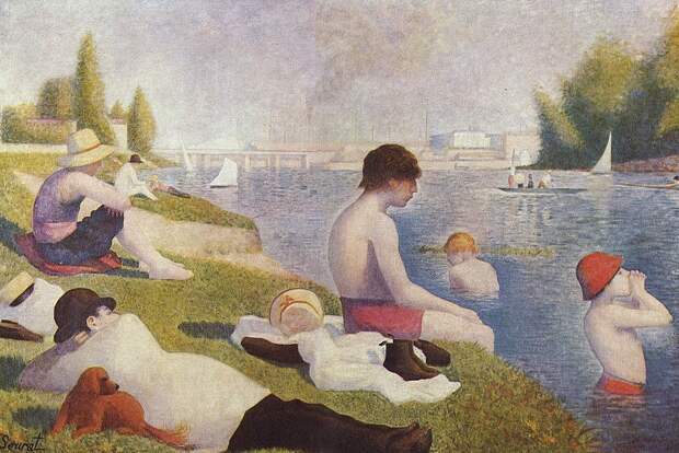 художник Жорж-Пьер Сёра (Georges-Pierre Seurat) картины – 04