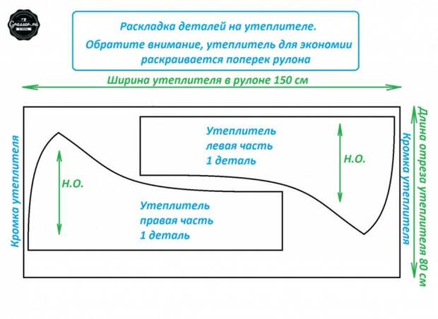 Выкройка и мастер класс пошива стеганного шарфа-капюшона